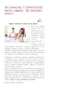 In crescita l`infertilità nelle coppie. 10 consigli utili!