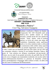 “Donatello a Padova” Con l`Ing. Salvatore Guargena