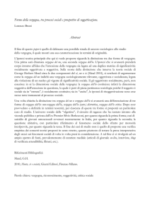 Forme della vergogna, tra processi sociali e prospettive di