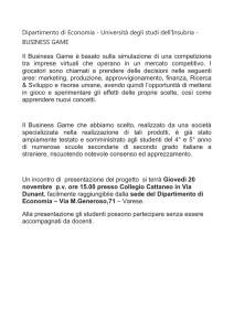 Dipartimento di Economia - Università degli studi dell`Insubria