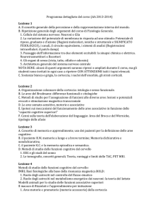 Programma dettagliato del corso (AA 2013