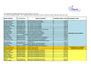 Collaboratori Esterni e Incarichi di Consulenza A.S. 2013
