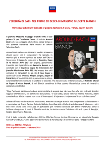 L`EREDITÀ DI BACH NEL PRIMO CD DECCA DI MASSIMO