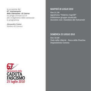 caduta fascismo - Comune di Livorno