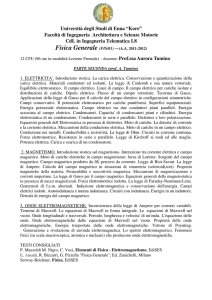 Fisica Generale - Università Kore