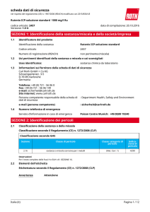 Scheda Dati di Sicurezza: Rutenio ICP-soluzione standard