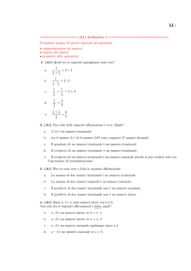test aritmetica