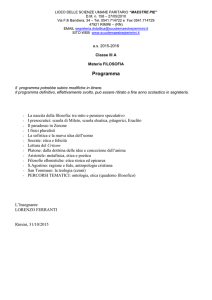 Il programma potrebbe subire modifiche in itinere