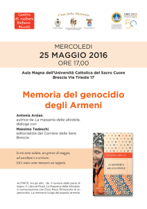 Locandina incontro con Antonia Arslan