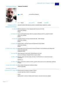 cv report - AUSL Bologna