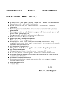 Latino I L - Liceo Touschek