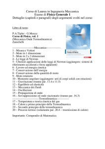 Corso di Laurea in Ingegneria Meccanica Esame di Fisica Generale
