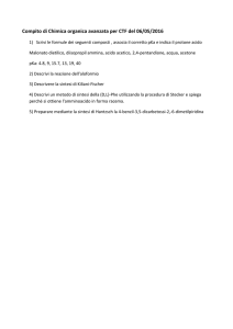 Compito di Chimica organica avanzata per CTF del 06/05/2016