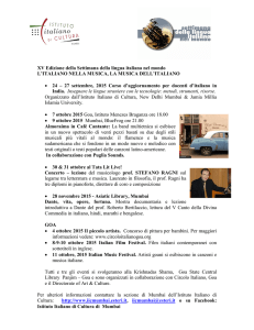 Programma Settimana Lingua Italiana
