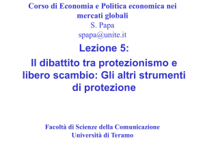 18. Le ragioni del protezionismo