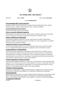 Guido Castelnuovo” Fenomenologia delle cariche elettriche