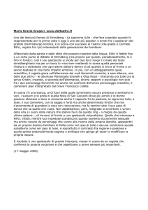 Maria Grazia Gregori, www.delteatro.it Uno dei testi più famosi di