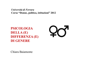 Psicologia delle differenze di genere 1