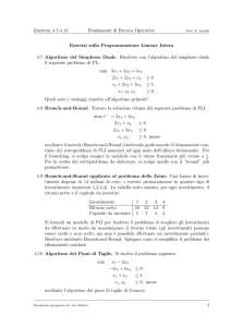 Esercizi 4.7-4.10