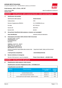 Scheda Dati di Sicurezza: Acido benzoico