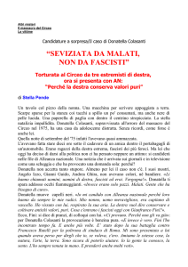 Quando cercò di candidarsi con la destra.