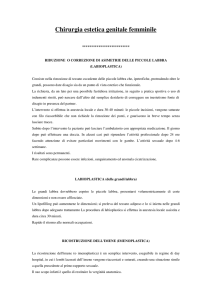 chirurgia estetica genitale femminile
