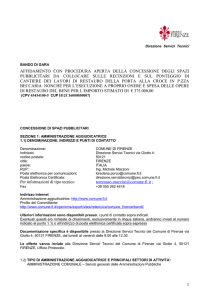 bando di gara - Comune di Firenze