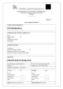 Etnografia - DiCEM