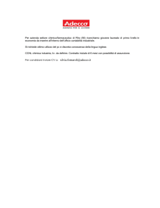 Per azienda settore chimico/farmaceutico di Rho (Mi