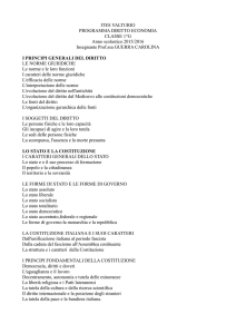 ITES VALTURIO PROGRAMMA DIRITTO ECONOMIA CLASSE 1°G