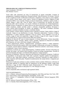 Campi elettromagnetici 2016-2017