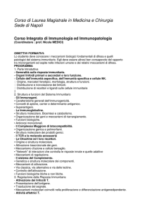 Corso di Laurea Magistrale in Medicina e Chirurgia Sede di Napoli