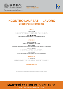 incontro laureati – lavoro