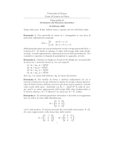 Universit`a di Parma Corso di Laurea in Fisica