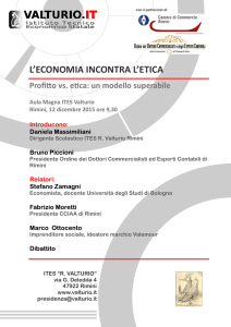 L`ECONOMIA INCONTRA L`ETICA