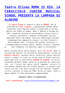 Teatro Eliseo ROMA 25 GIU. LA CARACCIOLO JUNIOR