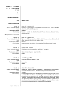 C.V. - Amministrazione Trasparente