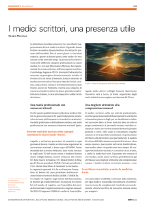 I medici scrittori, una presenza utile