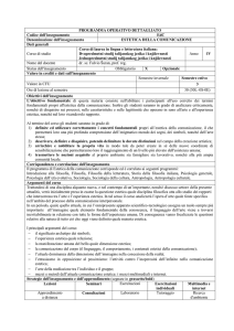 Codice dell`insegnamento
