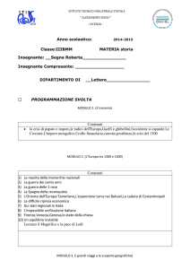 Anno scolastico: