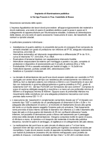 Descrizione delle opere e computo Via Ugo Foscolo Castelletto