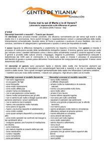 Come mai tu sei di Marte e io di Venere?