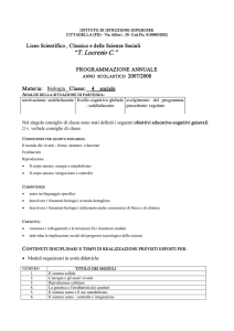 T. Lucrezio C. - Liceo "Tito Lucrezio Caro"