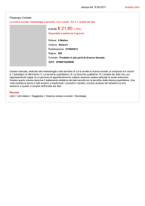 stampa del 29.01.2017 Scheda Libro Piergiorgio Corbetta La ricerca