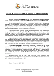 comunicato stampa
