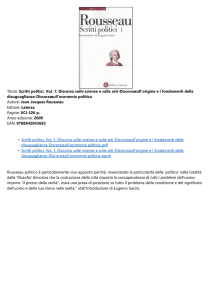 Scritti politici. Vol. 1: Discorso sulle scienze e sulle arti