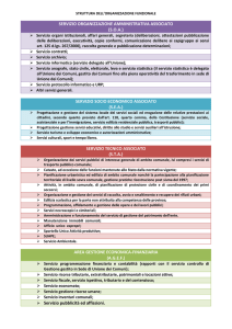 servizio organizzazione amministrativa associato