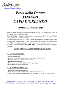 Festa della Donna TINDARI CAPO D`ORLANDO