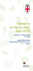 I giovani e la ricerca dopo Expo 2015