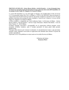La società JDS Immobiliare srl, con sede legale in Seregno, Via